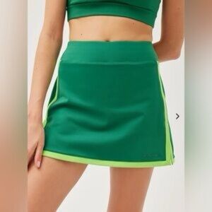 Outdoor Voices Green Freeform 3 Athletic Tennis Pickle Ball Golf Skirt Sz XXL
